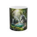 Unicorn by a Waterfall Ceramic Coffee Mug by Gregg Acini Adoree Designs - Gregg Acini Adoree Designs - Mug