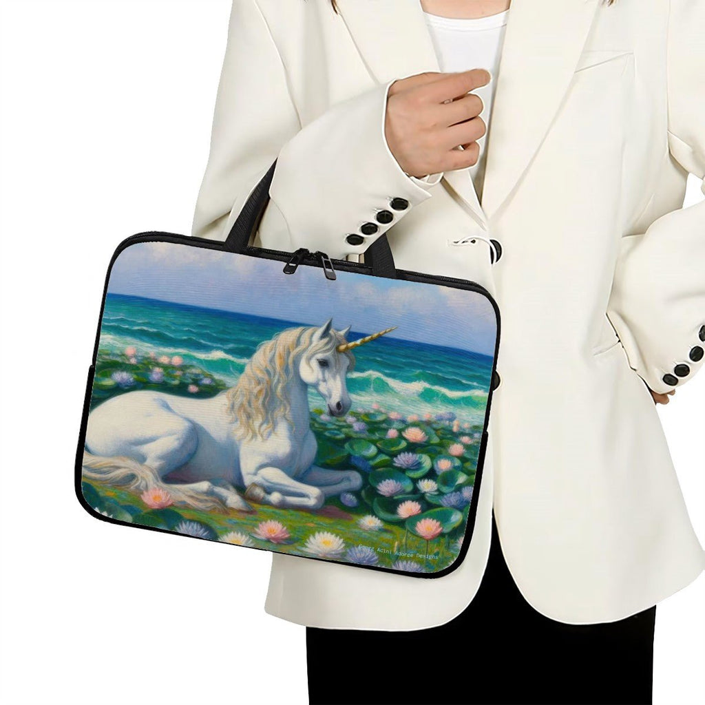Unicorn by the Sea Laptop Bag - Gregg Acini Adoree Designs - Laptop Bag