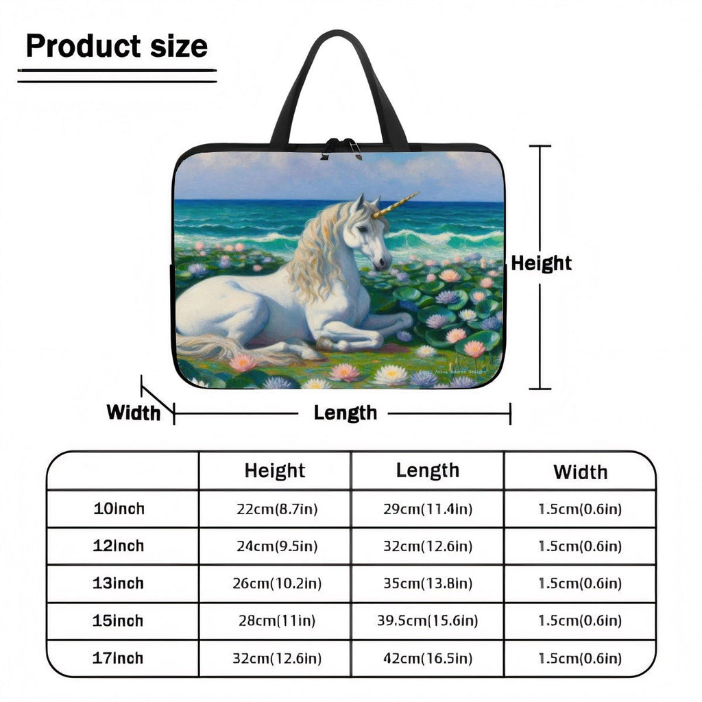 Unicorn by the Sea Laptop Bag - Gregg Acini Adoree Designs - Laptop Bag