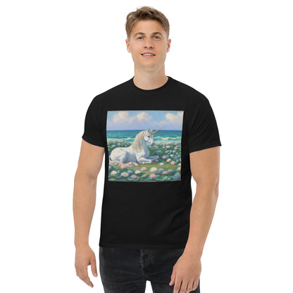 Unicorn by the Sea Unisex classic tee by Gregg Acini Adoree Designs - Gregg Acini Adoree Designs - Tee Shirt