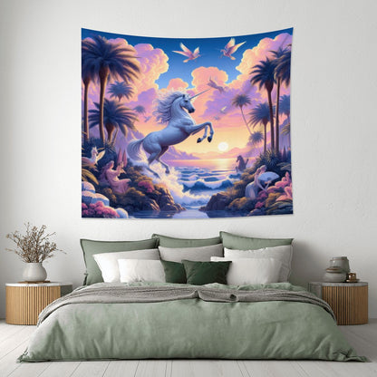 Unicorn Fantasy Lightweight Wall Tapestry (Fabric Wall Hanging - USA) - Gregg Acini Adoree Designs - Wall Coverings