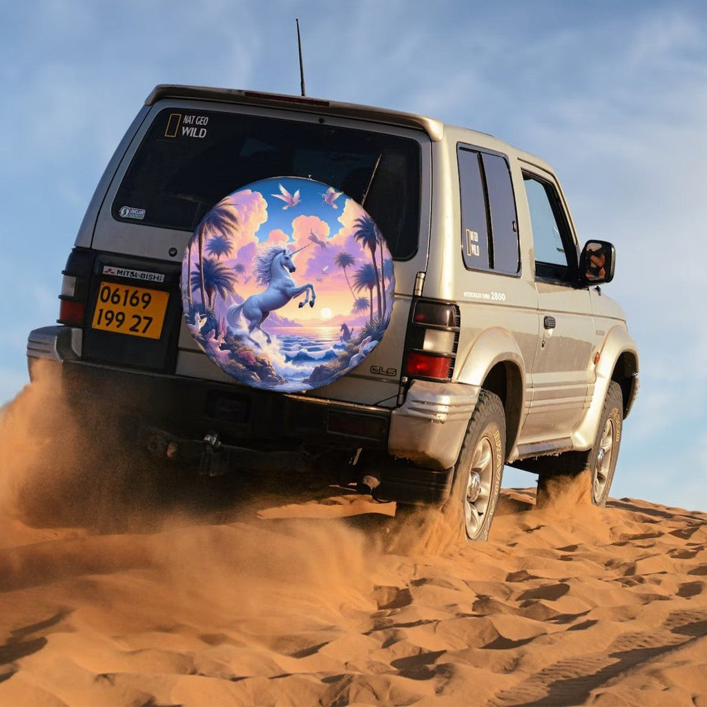 Unicorn Fantasy Thickened Spare Tire Cover - Gregg Acini Adoree Designs - Spare Tire Cover