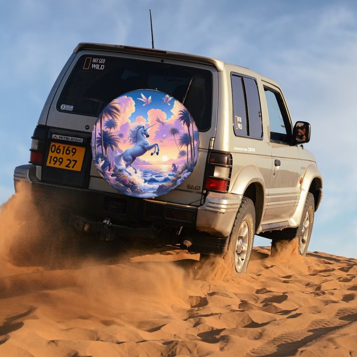 Unicorn Fantasy Thickened Spare Tire Cover - Gregg Acini Adoree Designs - Spare Tire Cover