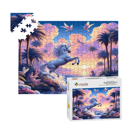 Unicorn Fantasy Wooden Jigsaw Puzzles 500 pcs - Gregg Acini Adoree Designs - Jigsaw Puzzle