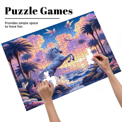 Unicorn Fantasy Wooden Jigsaw Puzzles 500 pcs - Gregg Acini Adoree Designs - Jigsaw Puzzle
