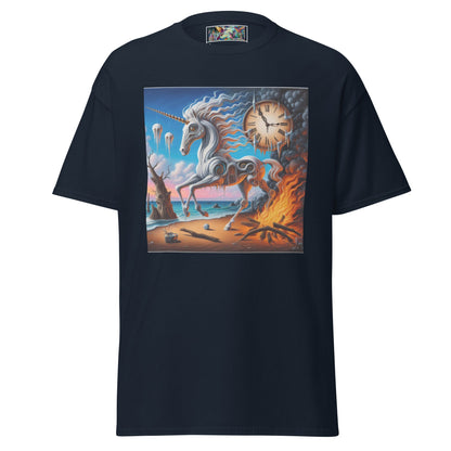 Unicorn in the style of Dali Unisex classic tee by Gregg Acini Adoree Designs - Gregg Acini Adoree Designs - Tee Shirt