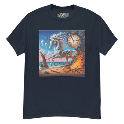 Unicorn in the style of Dali Unisex classic tee by Gregg Acini Adoree Designs - Gregg Acini Adoree Designs - Tee Shirt