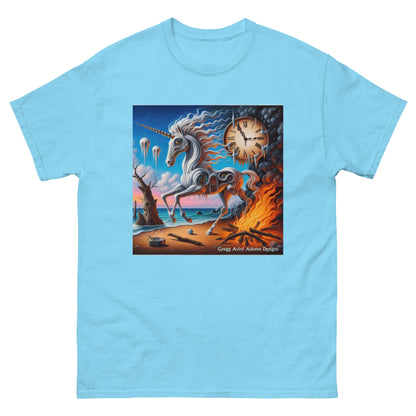 Unicorn in the style of Dali Unisex classic tee by Gregg Acini Adoree Designs - Gregg Acini Adoree Designs - Tee Shirt