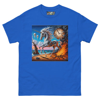 Unicorn in the style of Dali Unisex classic tee by Gregg Acini Adoree Designs - Gregg Acini Adoree Designs - Tee Shirt