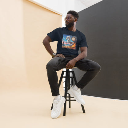 Unicorn in the style of Dali Unisex classic tee by Gregg Acini Adoree Designs - Gregg Acini Adoree Designs - Tee Shirt