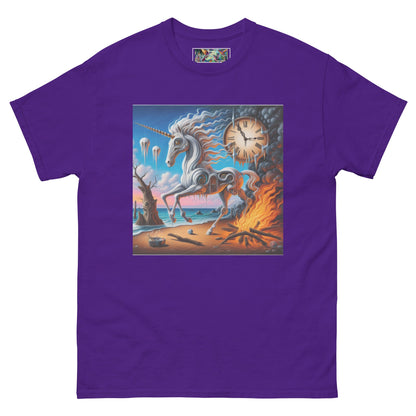 Unicorn in the style of Dali Unisex classic tee by Gregg Acini Adoree Designs - Gregg Acini Adoree Designs - Tee Shirt