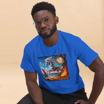 Unicorn in the style of Dali Unisex classic tee by Gregg Acini Adoree Designs - Gregg Acini Adoree Designs - Tee Shirt