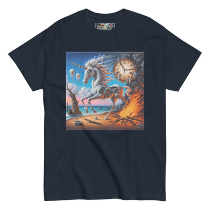 Unicorn in the style of Dali Unisex classic tee by Gregg Acini Adoree Designs - Gregg Acini Adoree Designs - Tee Shirt