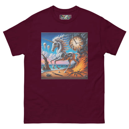 Unicorn in the style of Dali Unisex classic tee by Gregg Acini Adoree Designs - Gregg Acini Adoree Designs - Tee Shirt