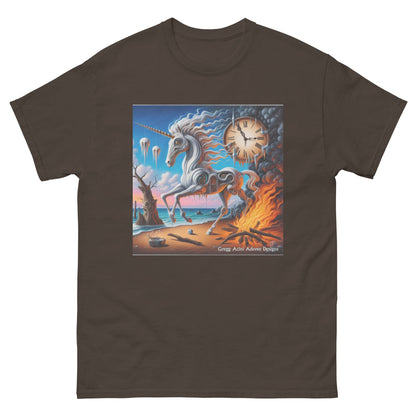 Unicorn in the style of Dali Unisex classic tee by Gregg Acini Adoree Designs - Gregg Acini Adoree Designs - Tee Shirt