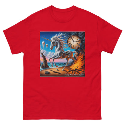Unicorn in the style of Dali Unisex classic tee by Gregg Acini Adoree Designs - Gregg Acini Adoree Designs - Tee Shirt