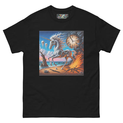 Unicorn in the style of Dali Unisex classic tee by Gregg Acini Adoree Designs - Gregg Acini Adoree Designs - Tee Shirt