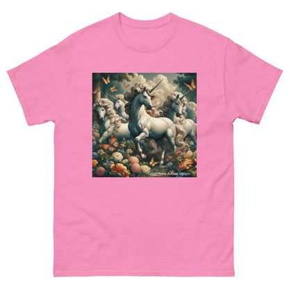 Unicorns and Butterflies Unisex classic tee by Gregg Acini Adoree Designs - Gregg Acini Adoree Designs - Tee Shirt