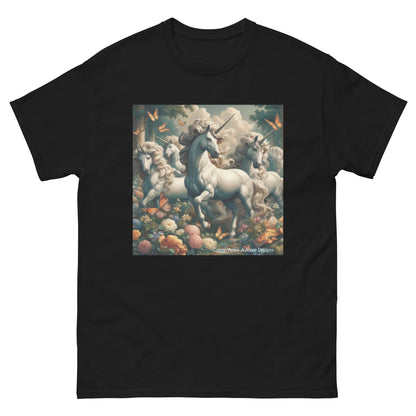 Unicorns and Butterflies Unisex classic tee by Gregg Acini Adoree Designs - Gregg Acini Adoree Designs - Tee Shirt