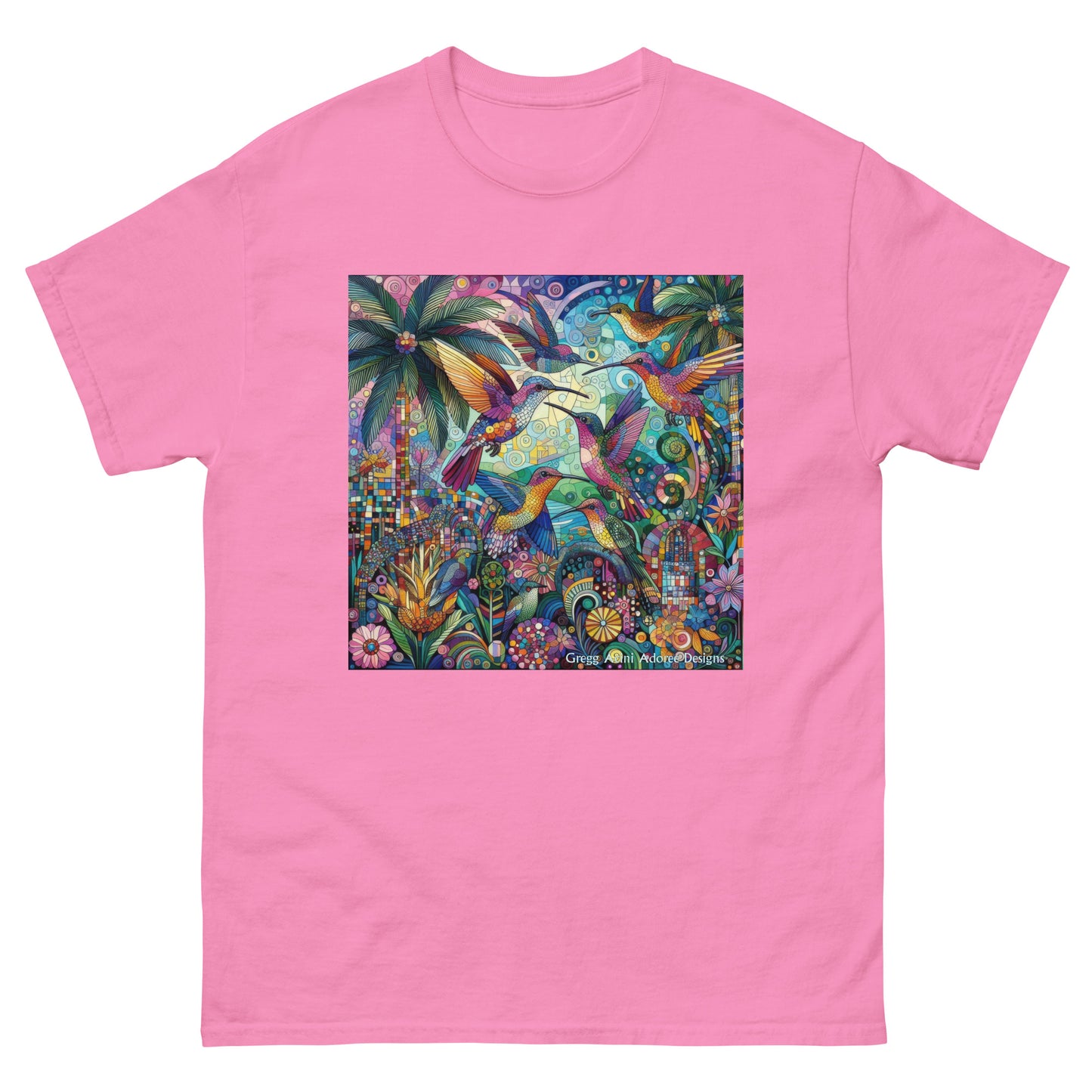 Hummingbird Kaleidoscope Unisex classic tee by Gregg Acini Adoree Designs