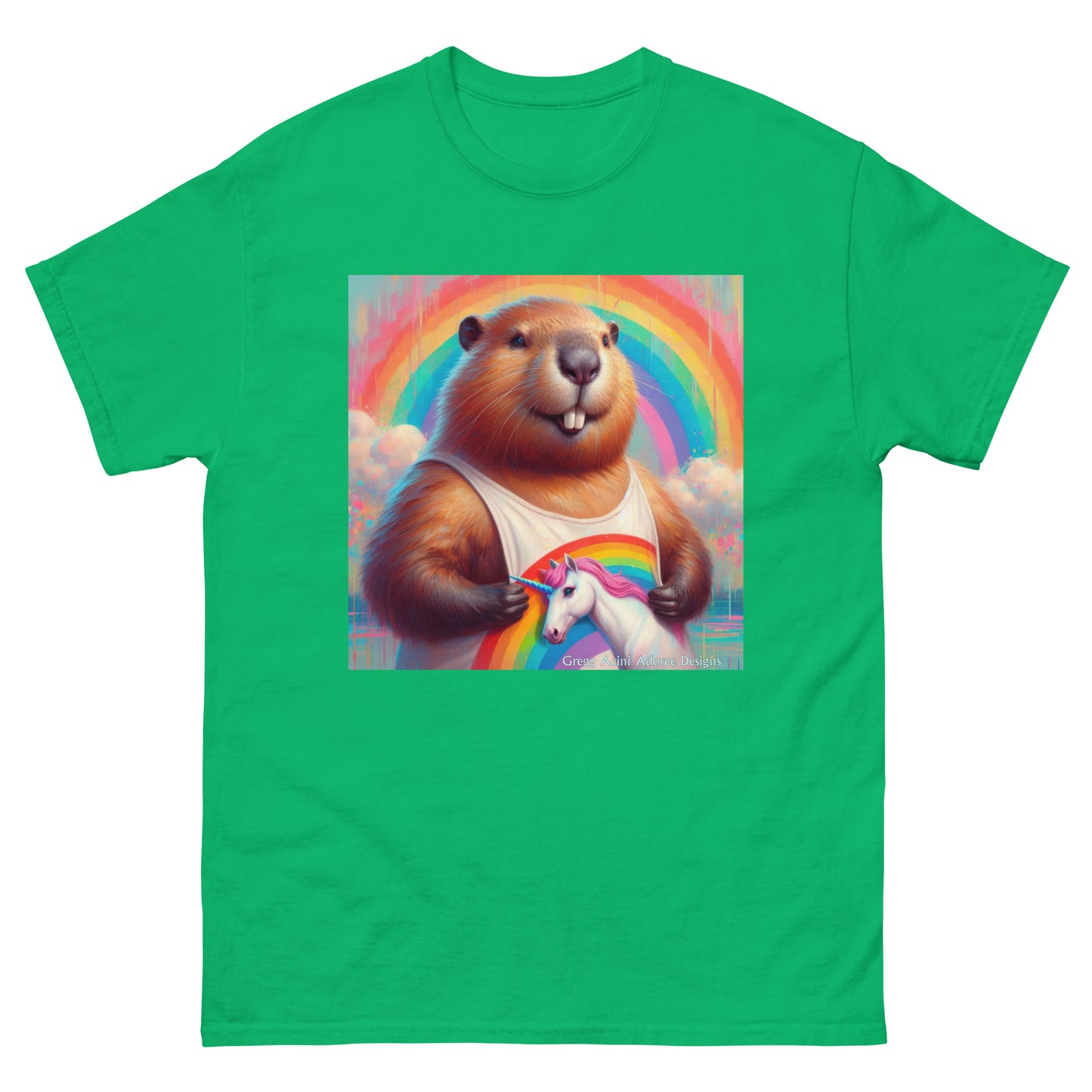 Proud Beaver1 Unisex classic tee by Gregg Acini Adoree Designs