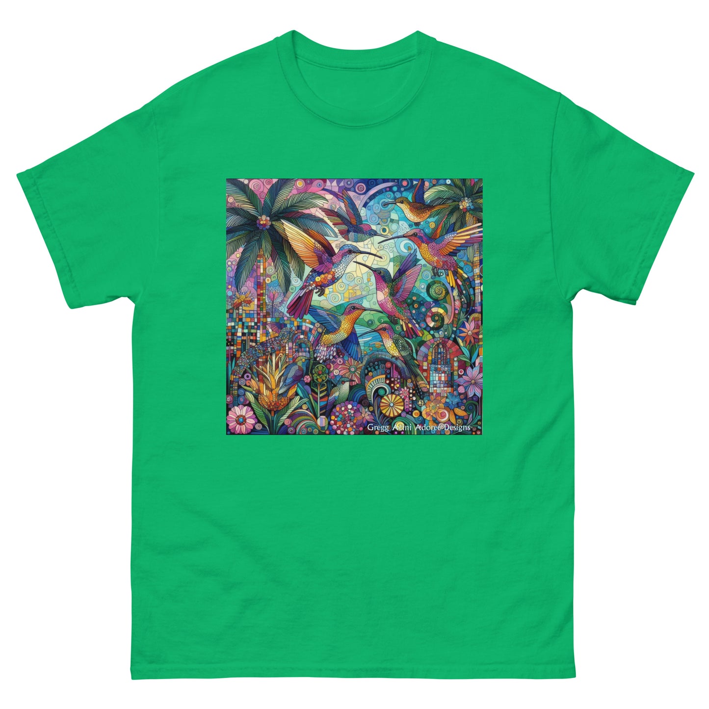 Hummingbird Kaleidoscope Unisex classic tee by Gregg Acini Adoree Designs