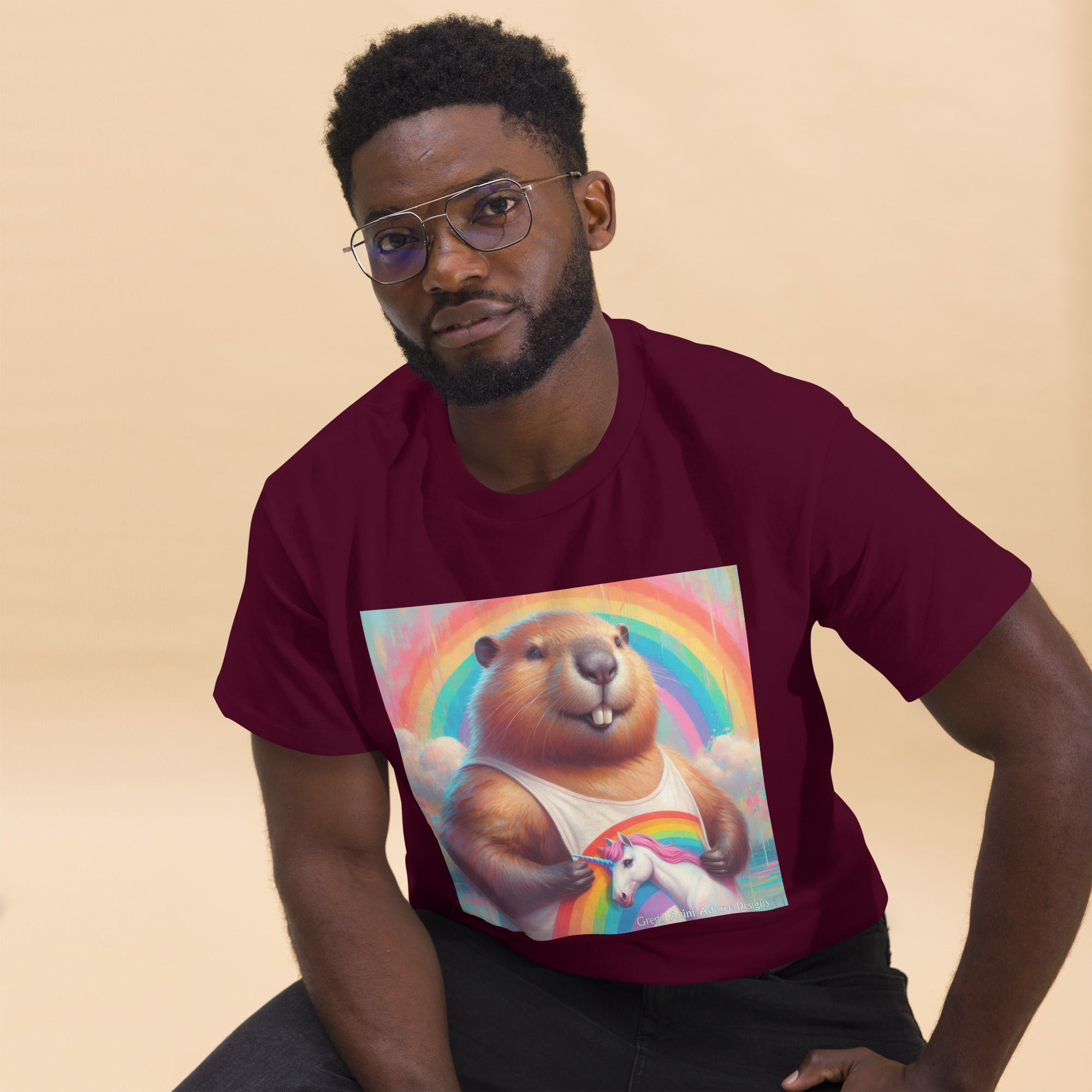Proud Beaver1 Unisex classic tee by Gregg Acini Adoree Designs