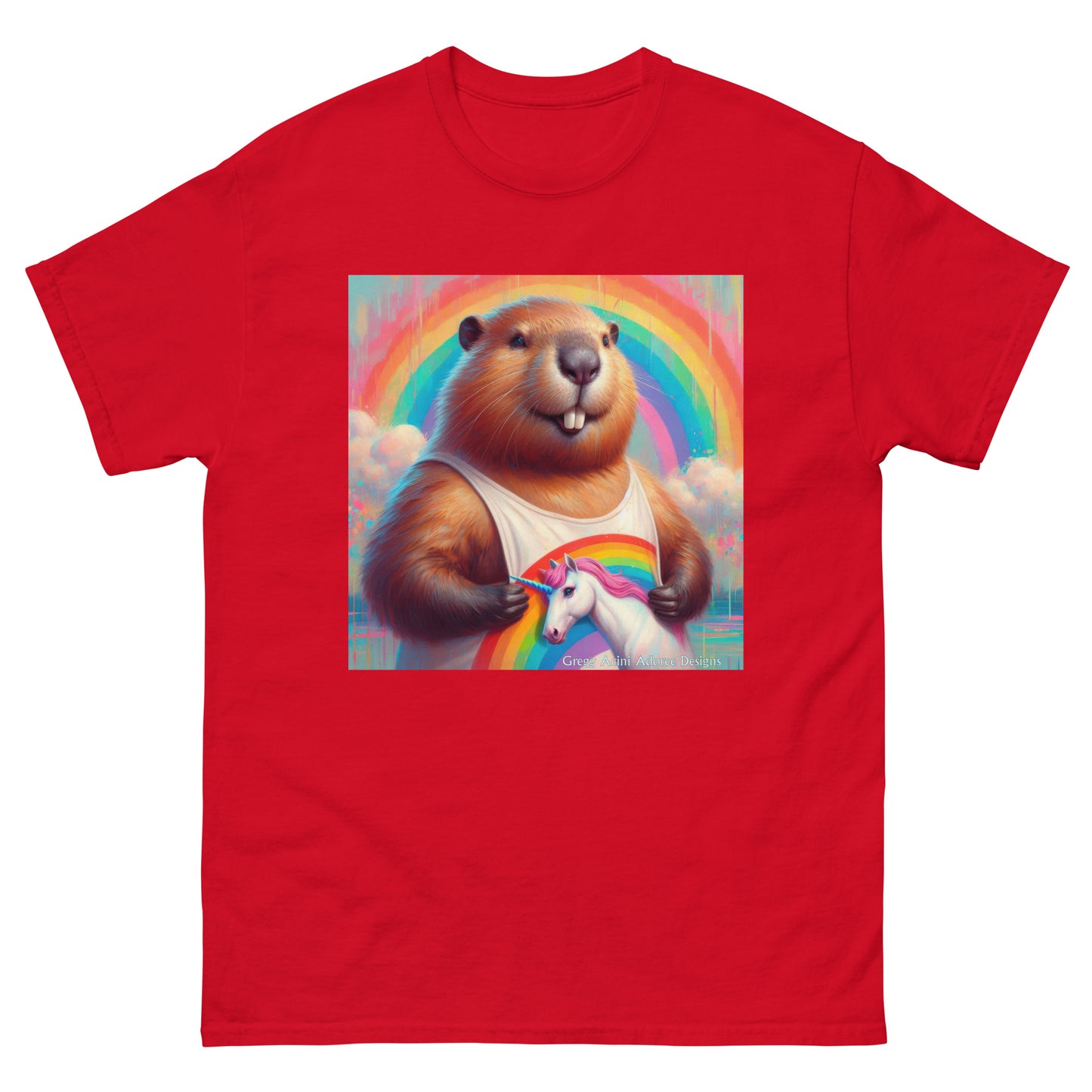 Proud Beaver1 Unisex classic tee by Gregg Acini Adoree Designs