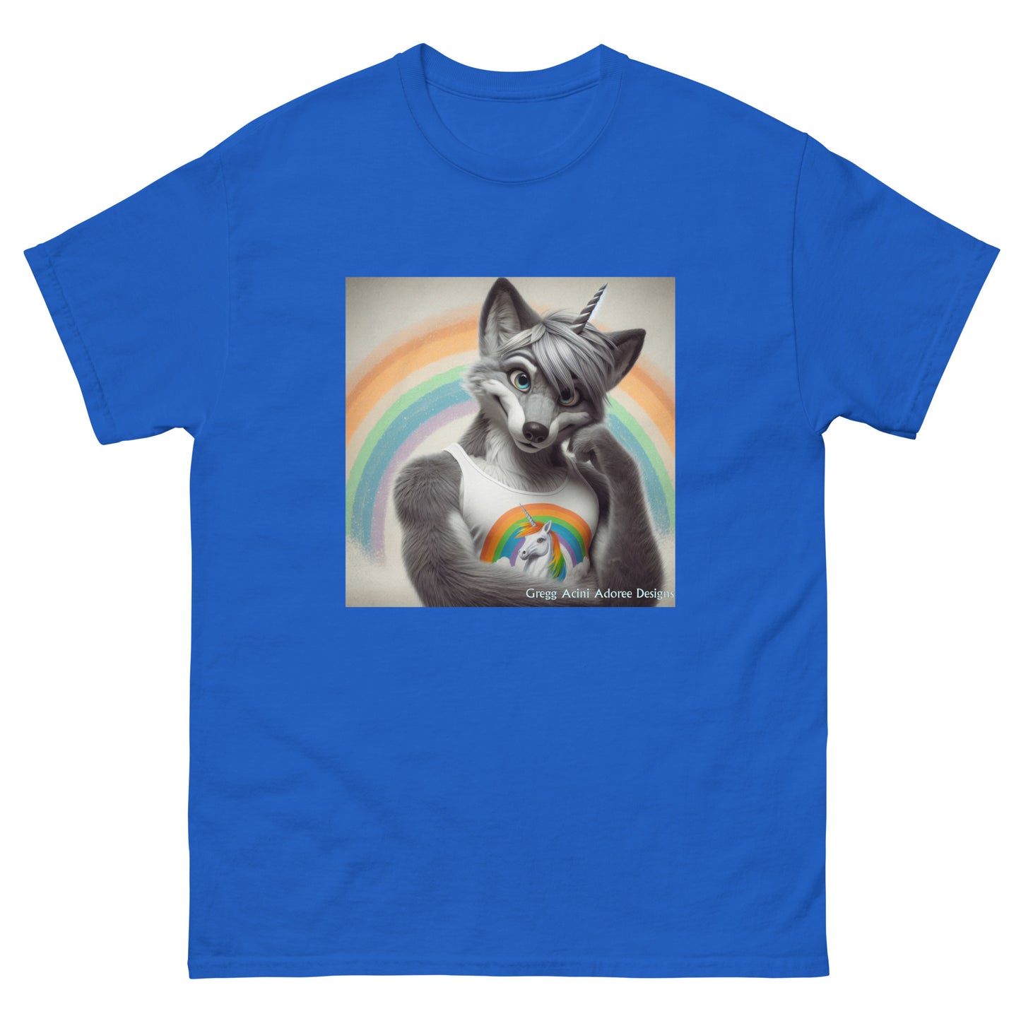 Furry Fox Unisex classic tee by Gregg Acini Adoree Designs