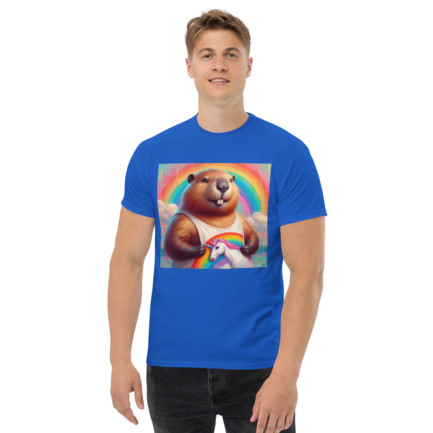 Proud Beaver1 Unisex classic tee by Gregg Acini Adoree Designs