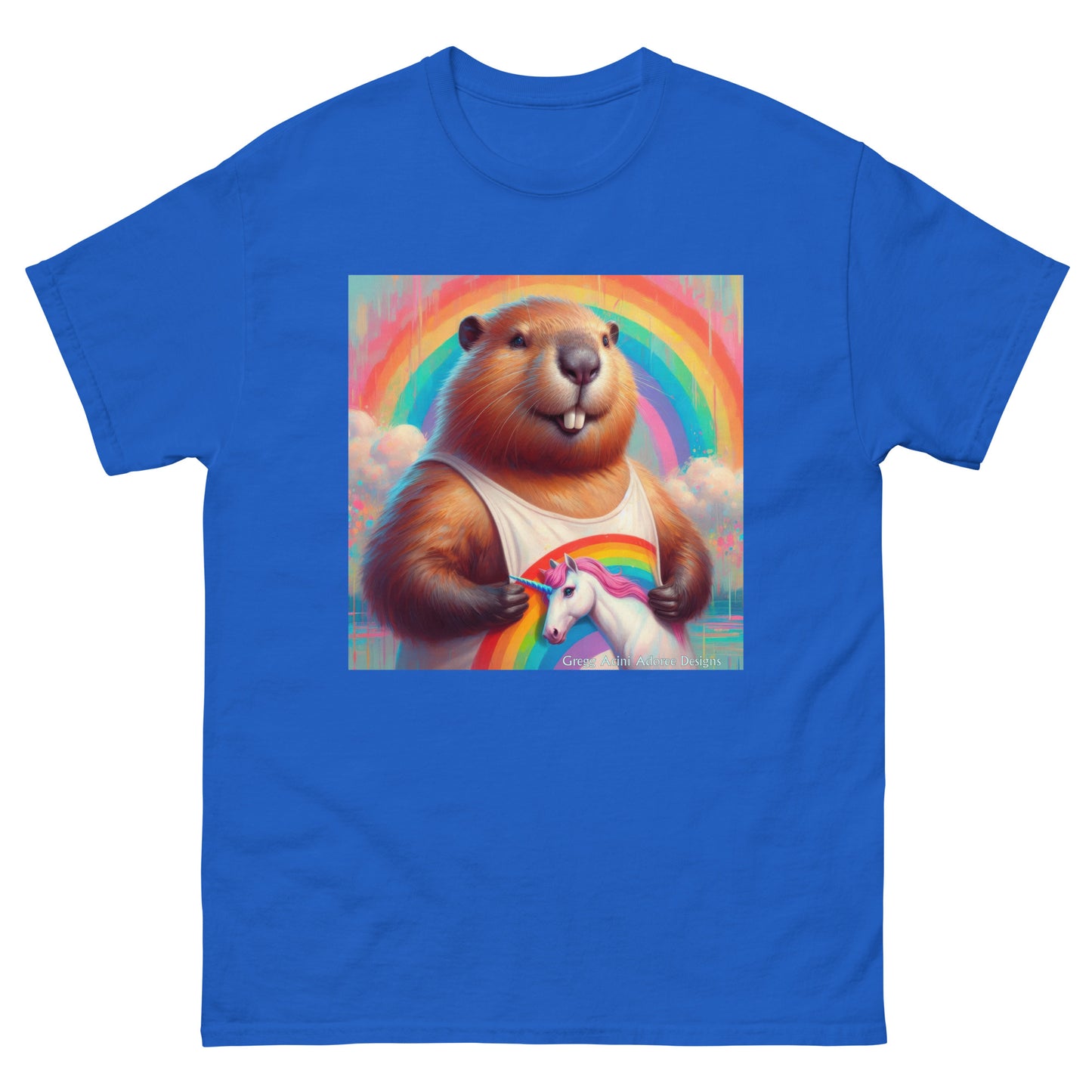 Proud Beaver1 Unisex classic tee by Gregg Acini Adoree Designs