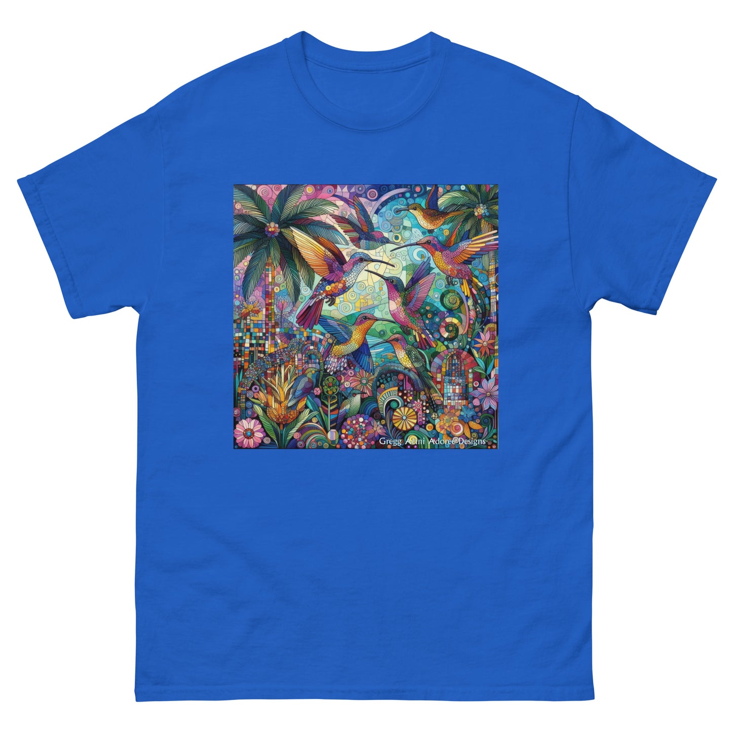 Hummingbird Kaleidoscope Unisex classic tee by Gregg Acini Adoree Designs