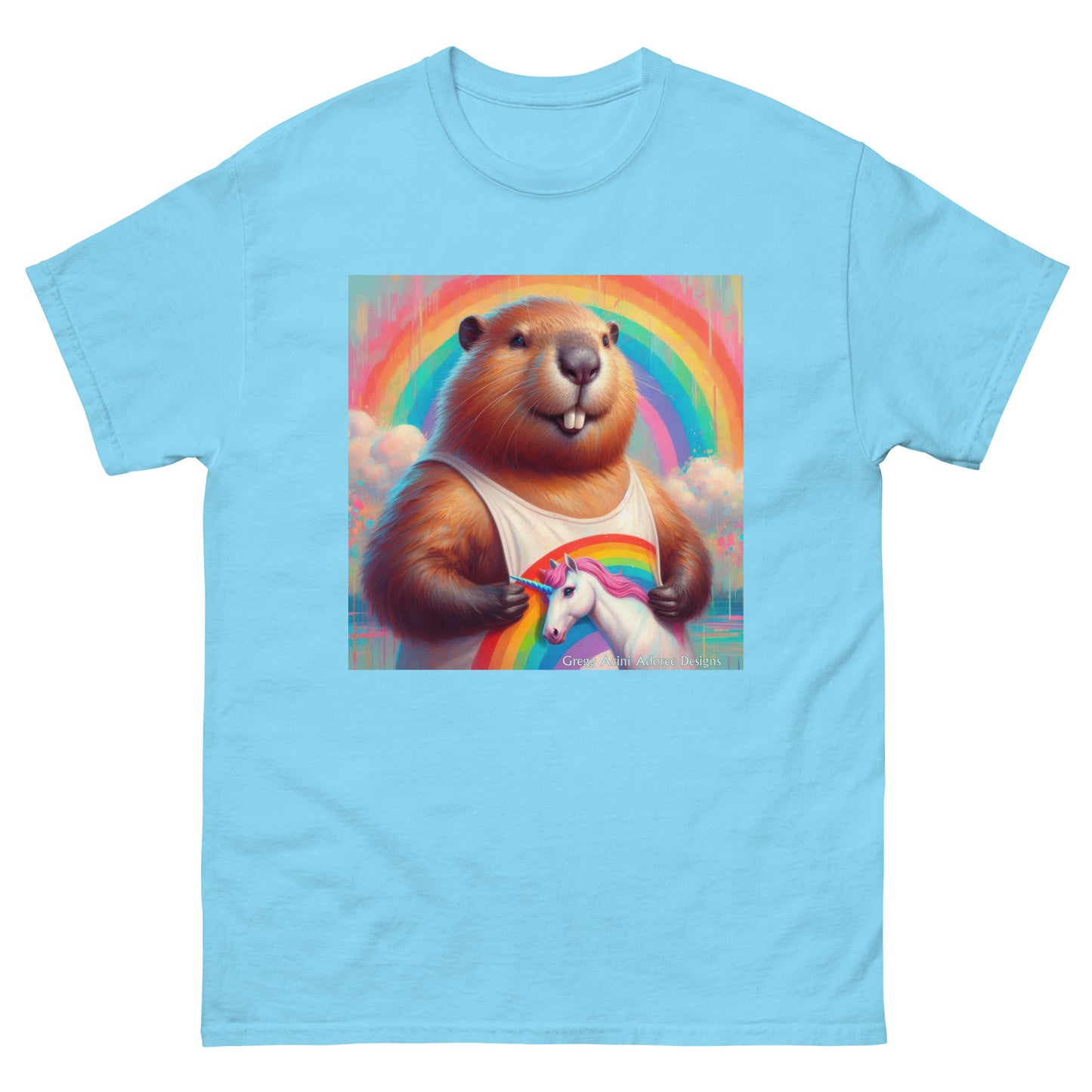 Proud Beaver1 Unisex classic tee by Gregg Acini Adoree Designs