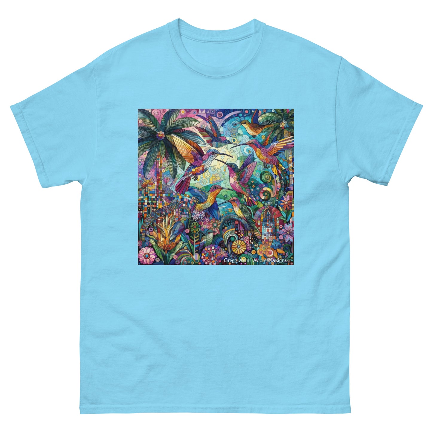 Hummingbird Kaleidoscope Unisex classic tee by Gregg Acini Adoree Designs