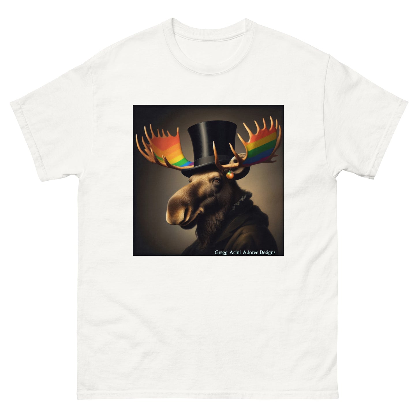 Proud Remby Moose Unisex classic tee by Gregg Acini Adoree Designs