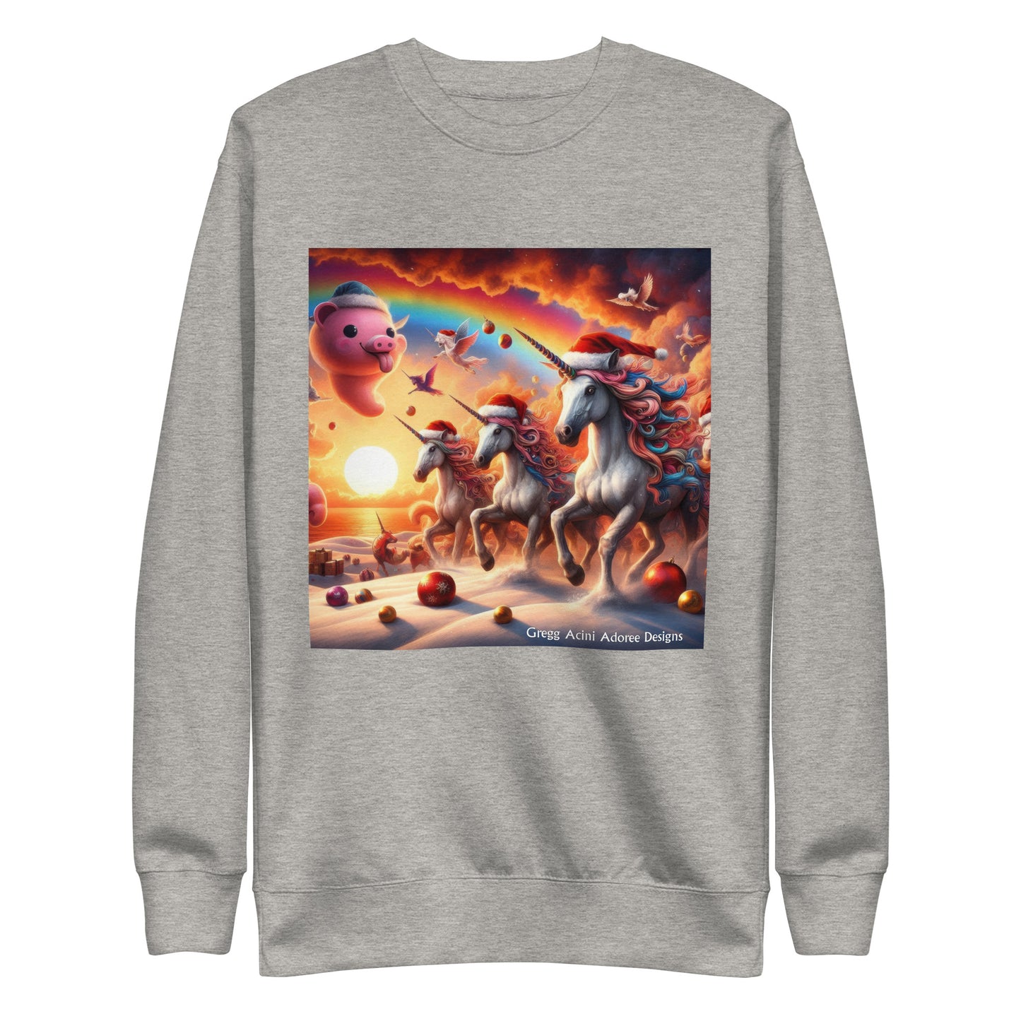 A Season's Greetings Unisex Premium Sweatshirt by Gregg Acini Adoree Designs