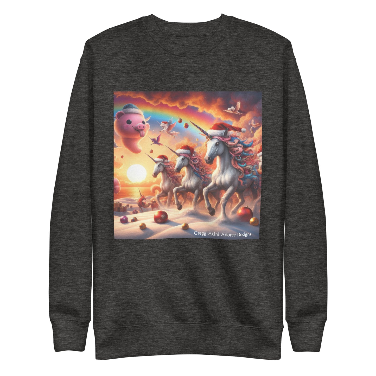 A Season's Greetings Unisex Premium Sweatshirt by Gregg Acini Adoree Designs