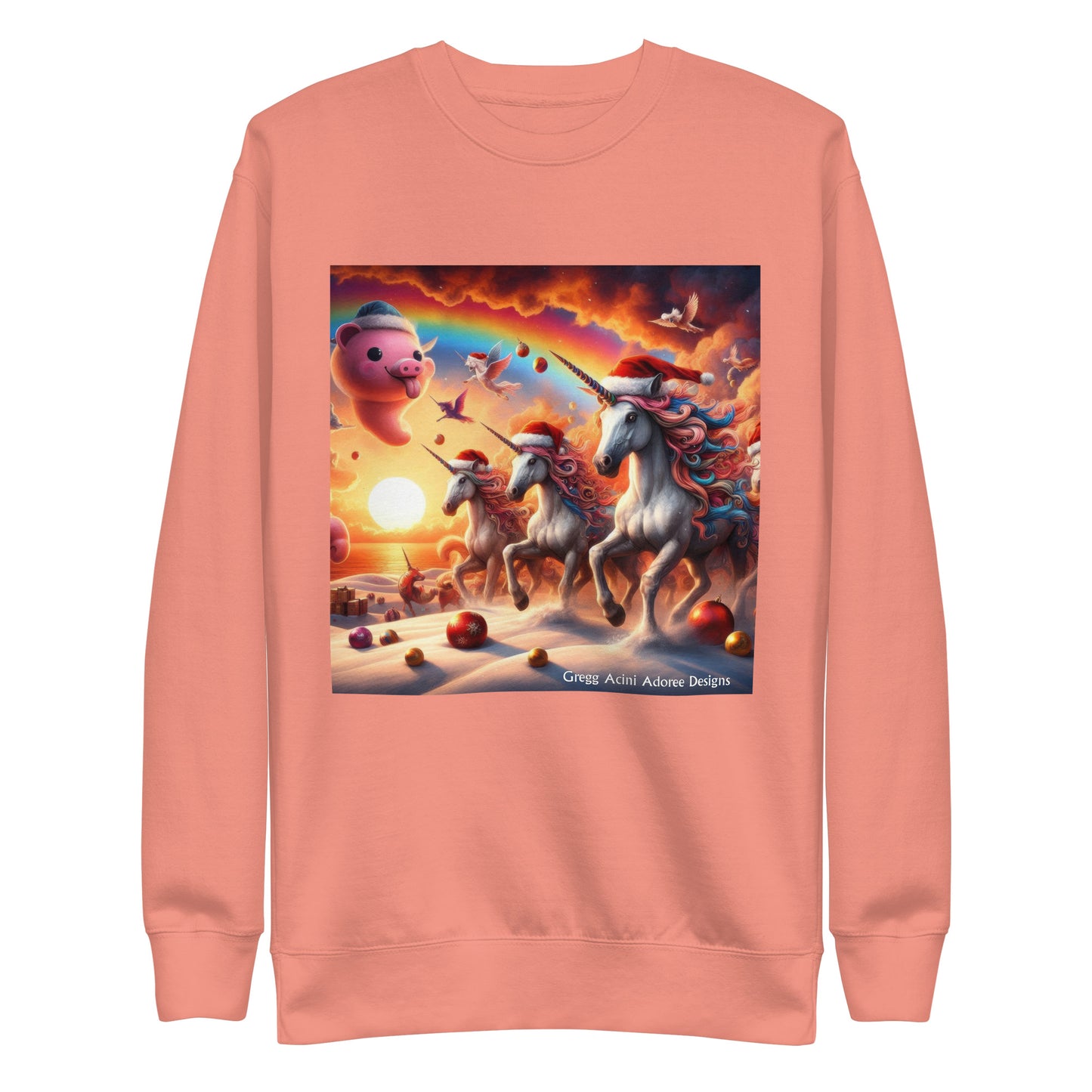 A Season's Greetings Unisex Premium Sweatshirt by Gregg Acini Adoree Designs