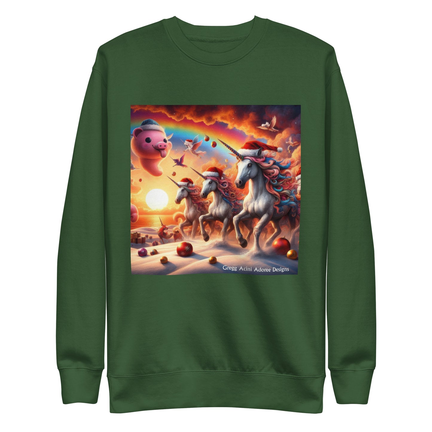 A Season's Greetings Unisex Premium Sweatshirt by Gregg Acini Adoree Designs