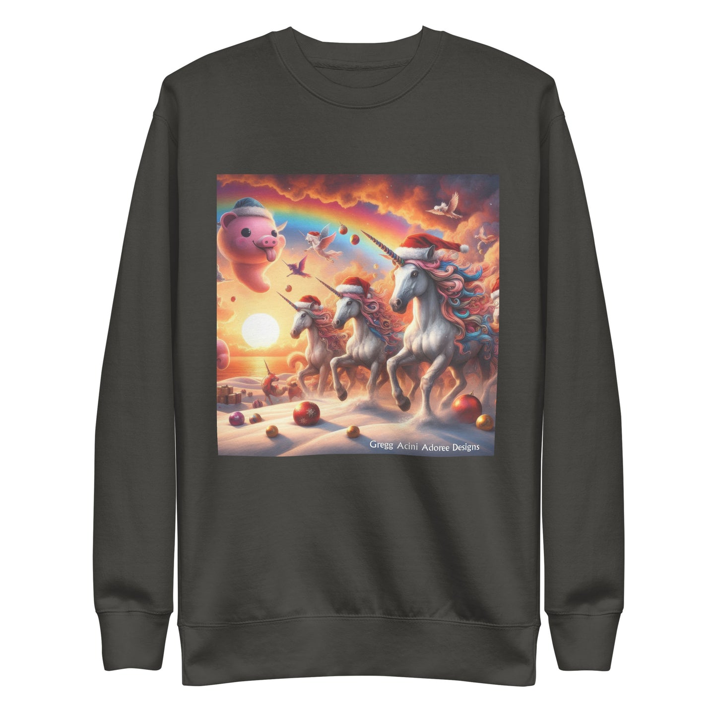 A Season's Greetings Unisex Premium Sweatshirt by Gregg Acini Adoree Designs