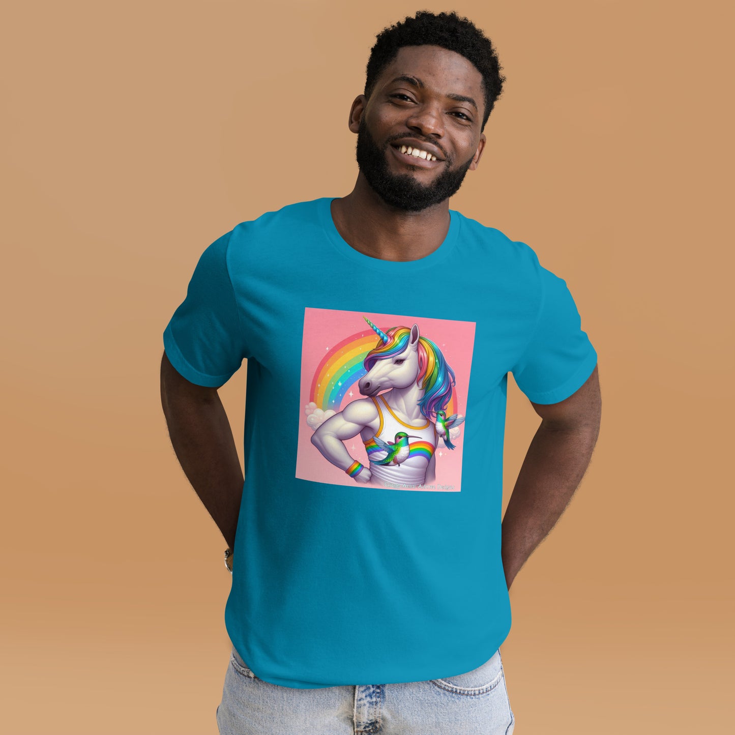 Fabulous Unicorn Unisex t-shirt by Gregg Acini Adoree Designs