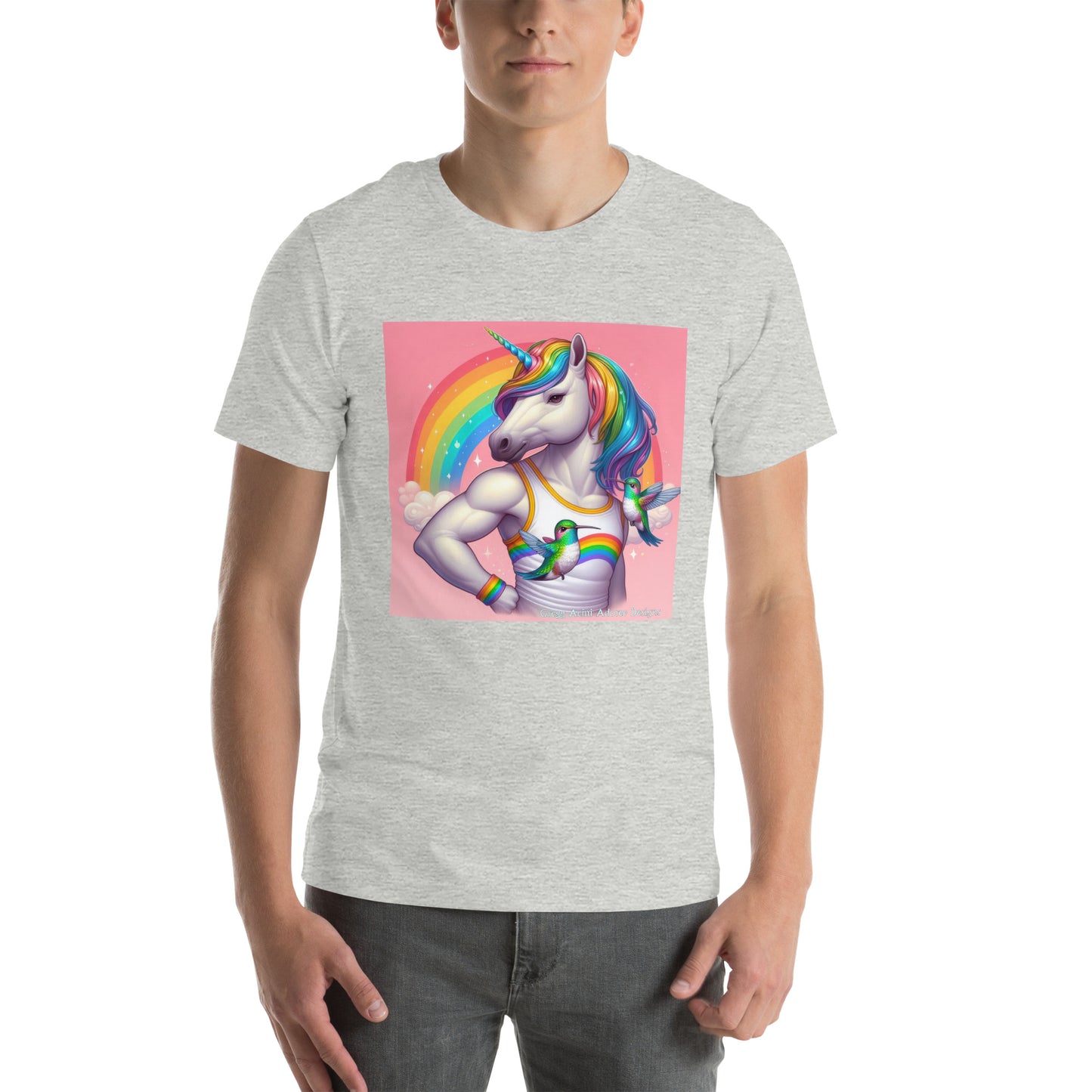 Fabulous Unicorn Unisex t-shirt by Gregg Acini Adoree Designs