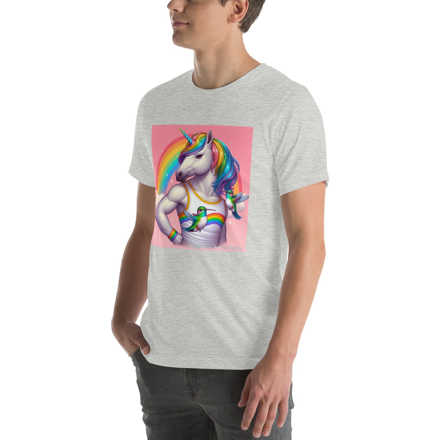 Fabulous Unicorn Unisex t-shirt by Gregg Acini Adoree Designs