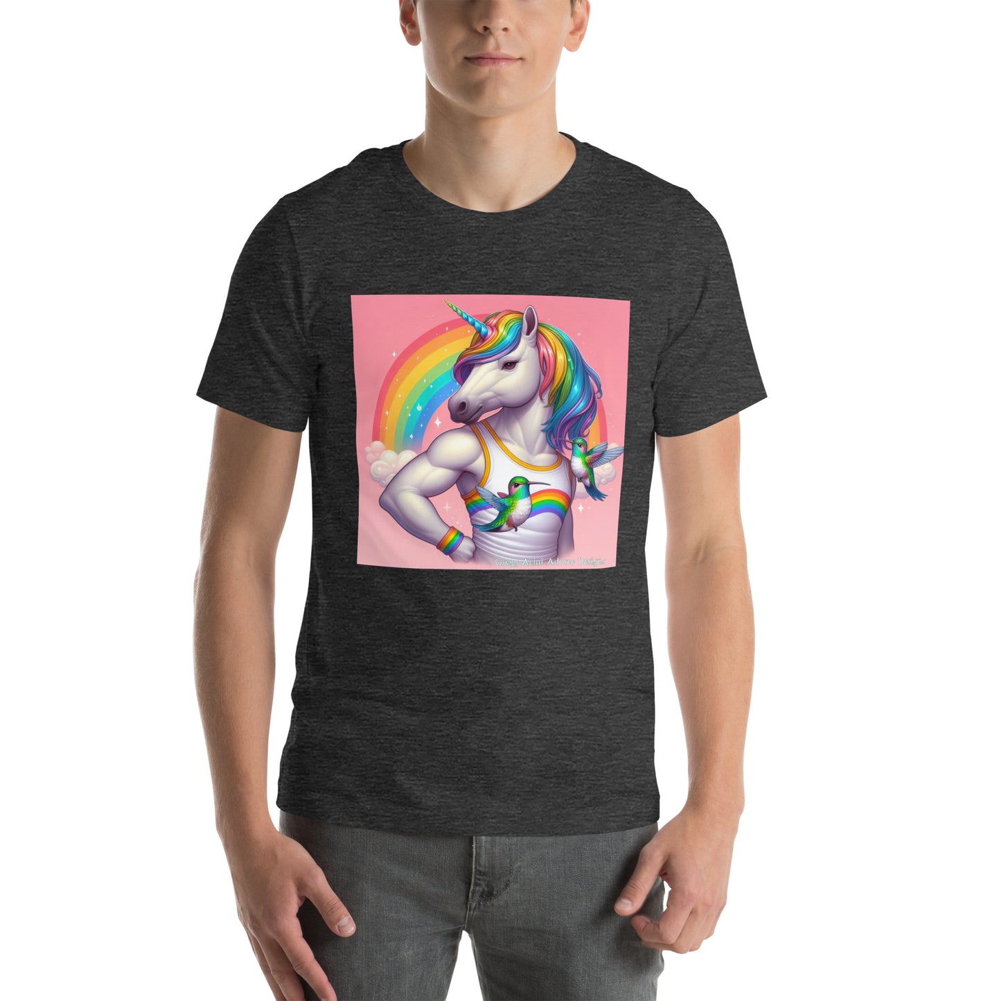 Fabulous Unicorn Unisex t-shirt by Gregg Acini Adoree Designs