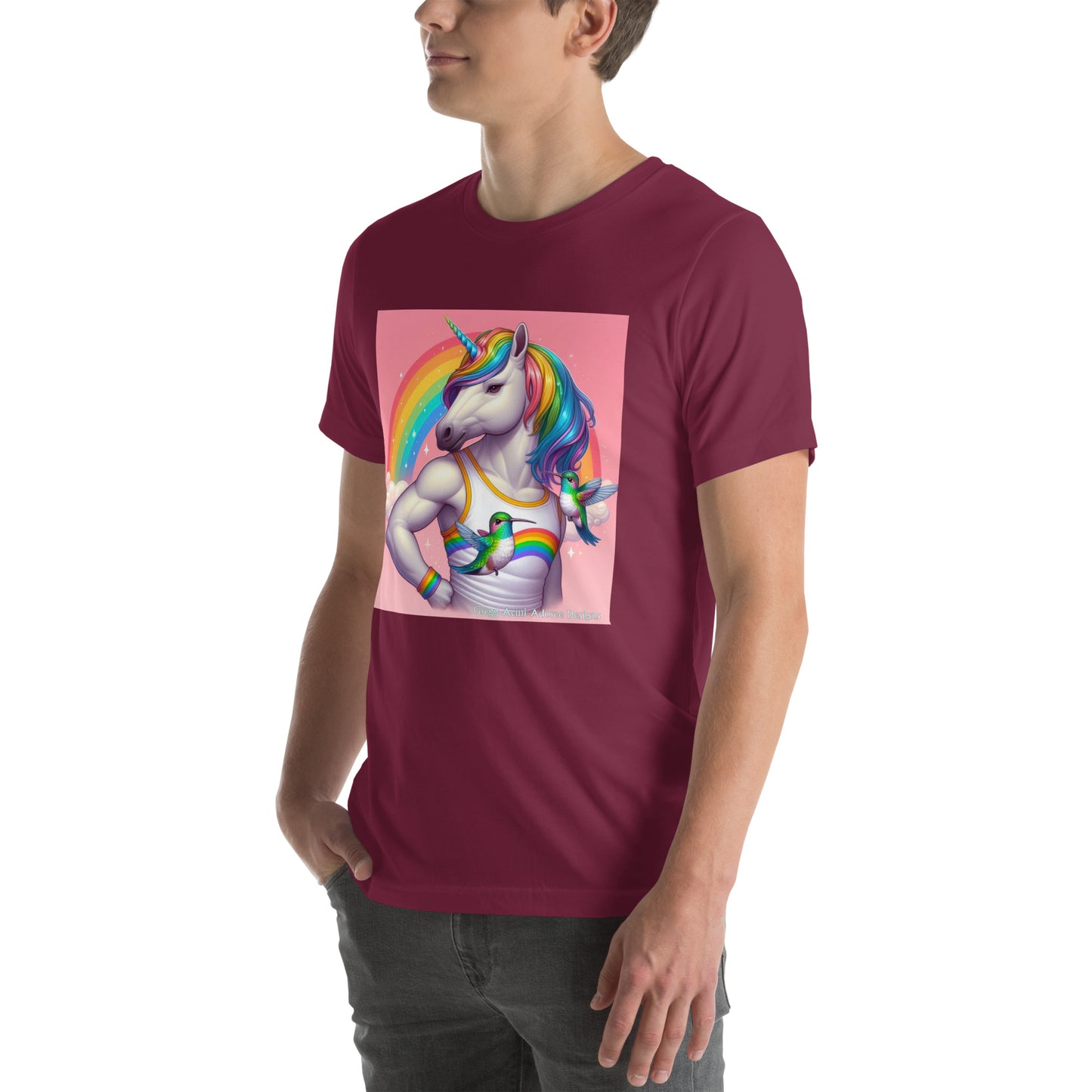 Fabulous Unicorn Unisex t-shirt by Gregg Acini Adoree Designs