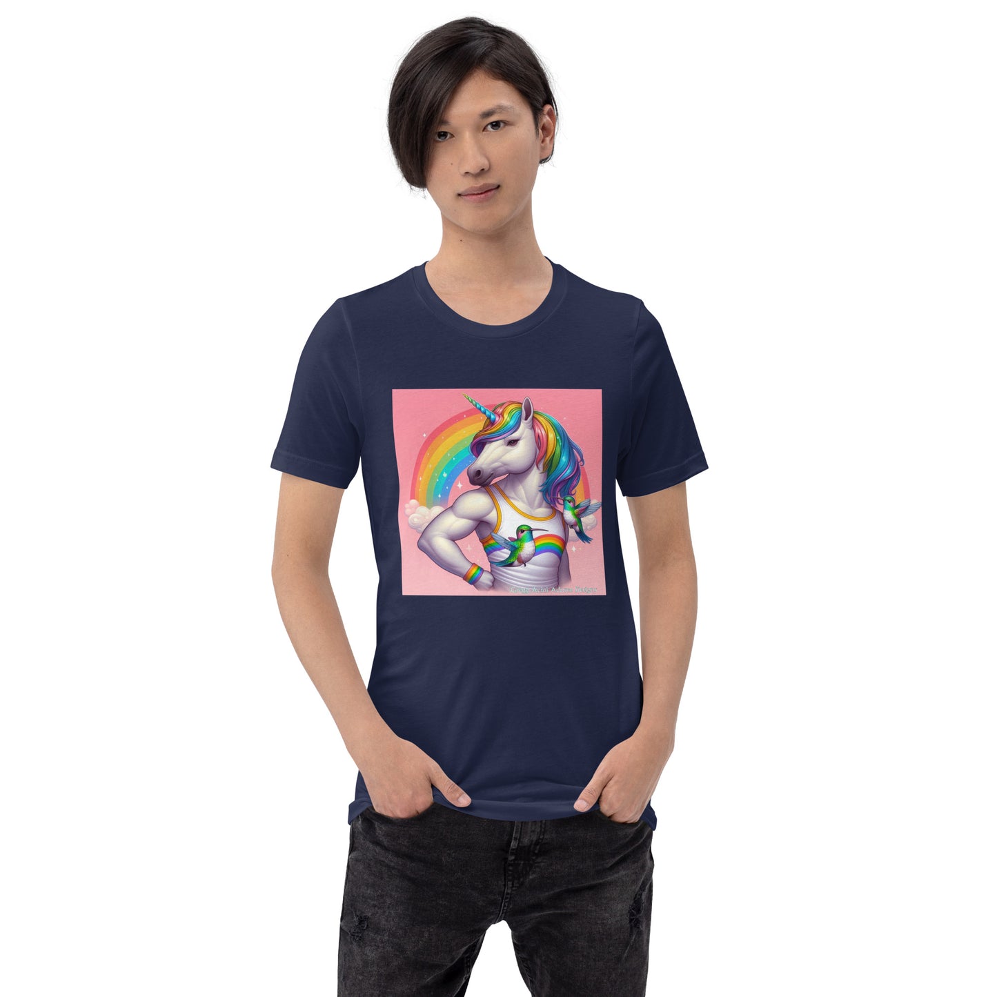 Fabulous Unicorn Unisex t-shirt by Gregg Acini Adoree Designs