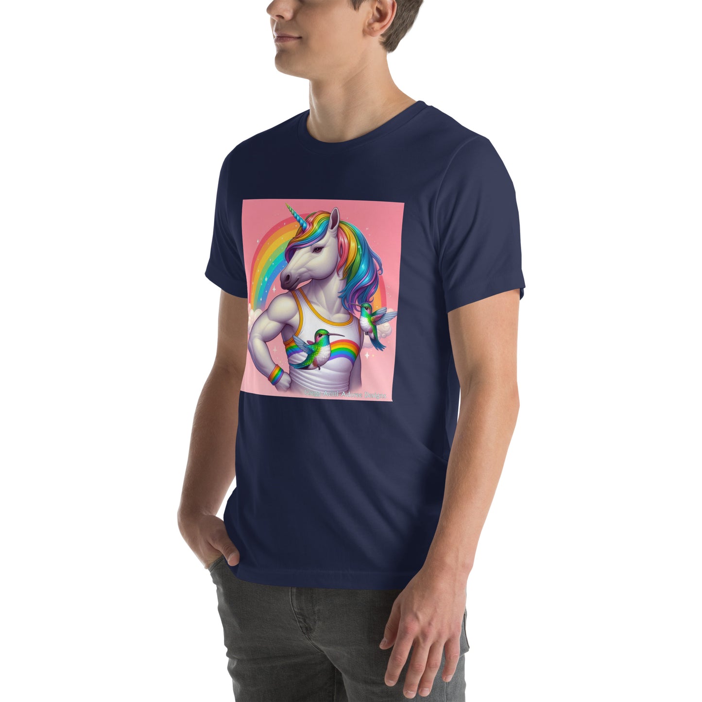 Fabulous Unicorn Unisex t-shirt by Gregg Acini Adoree Designs