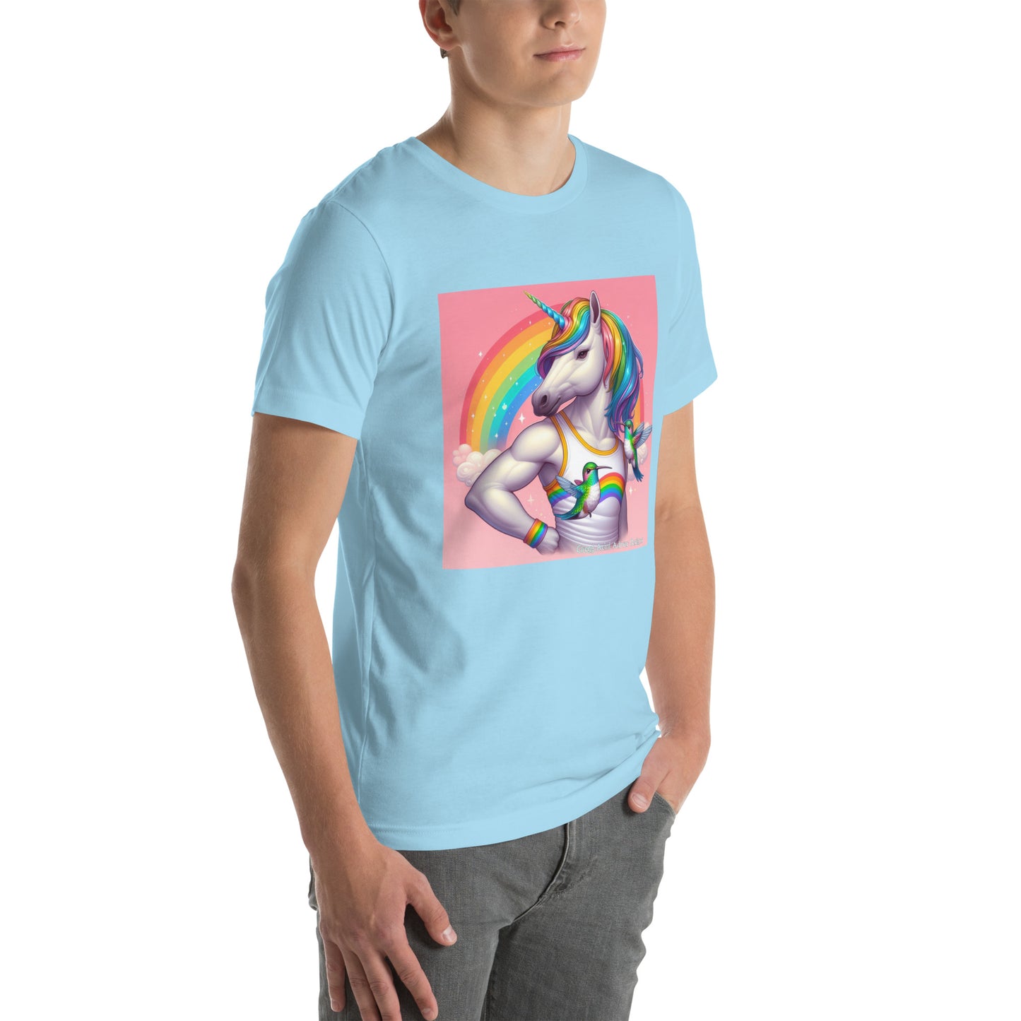 Fabulous Unicorn Unisex t-shirt by Gregg Acini Adoree Designs