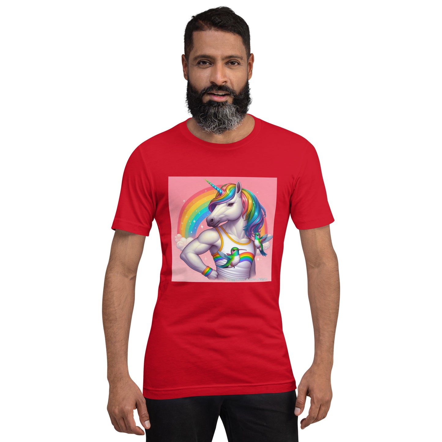 Fabulous Unicorn Unisex t-shirt by Gregg Acini Adoree Designs