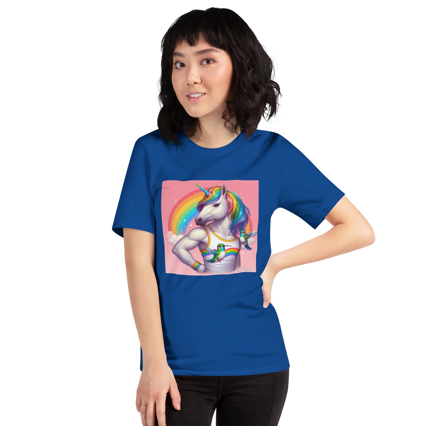 Fabulous Unicorn Unisex t-shirt by Gregg Acini Adoree Designs